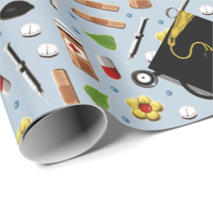 Nurse Nursing School Graduation Wrapping Paper