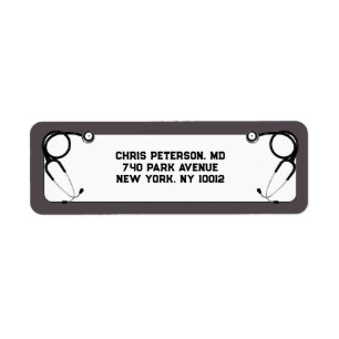 Nurse Nursing School Return Address Label