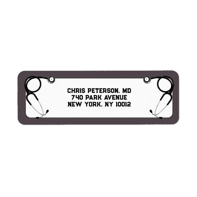 Nurse Nursing School Return Address Label (Front)