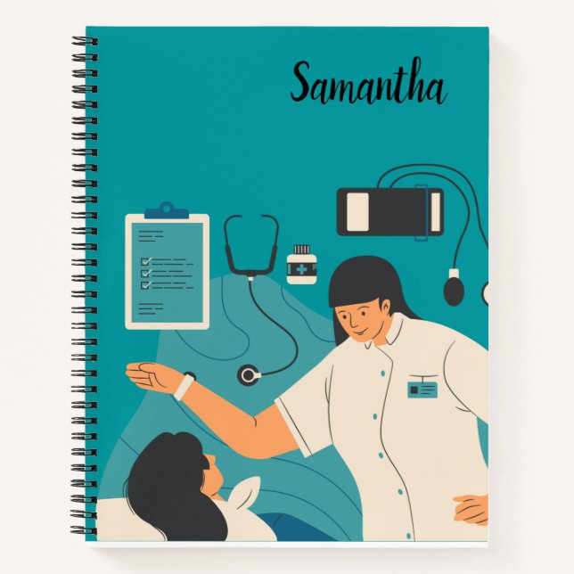 Nurse Nursing Spiral Notebook  (Front)