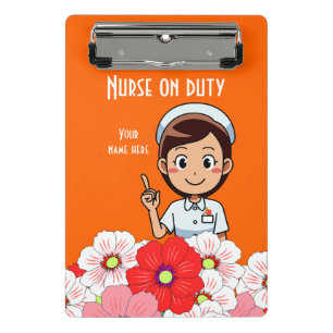 Nurse On Duty 3B Mini Clipboard