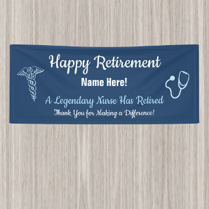 Nurse or Medical Retirement Party Banner