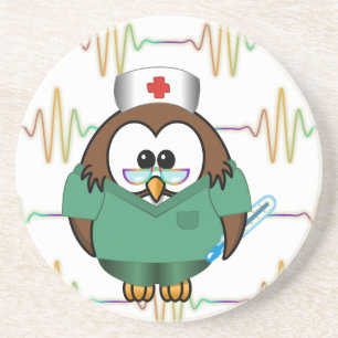 nurse owl coaster