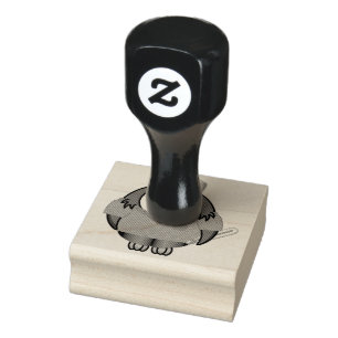 nurse owl - rubber stamp