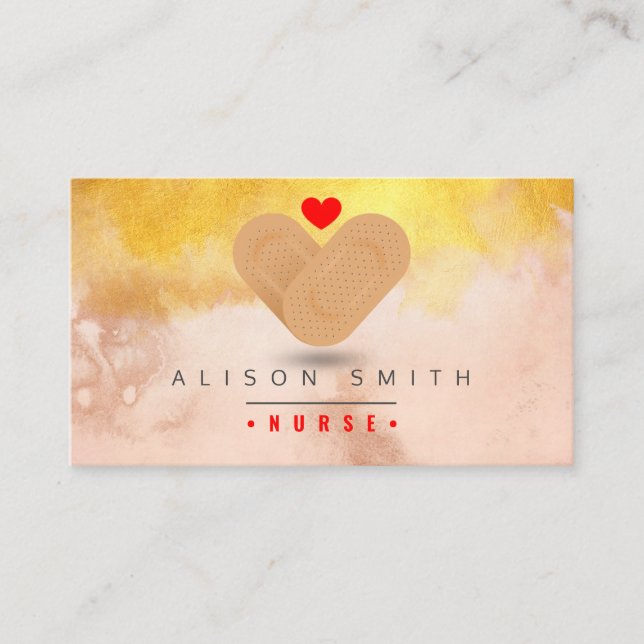 Nurse / Paediatric nurse / caregiver Business Card (Front)