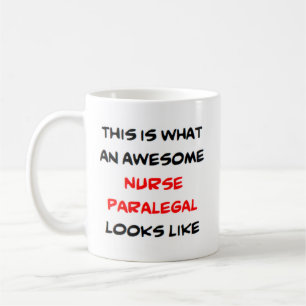 nurse paralegal, awesome coffee mug