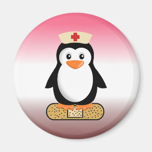 Nurse Penguin (w/bandaid) Magnet