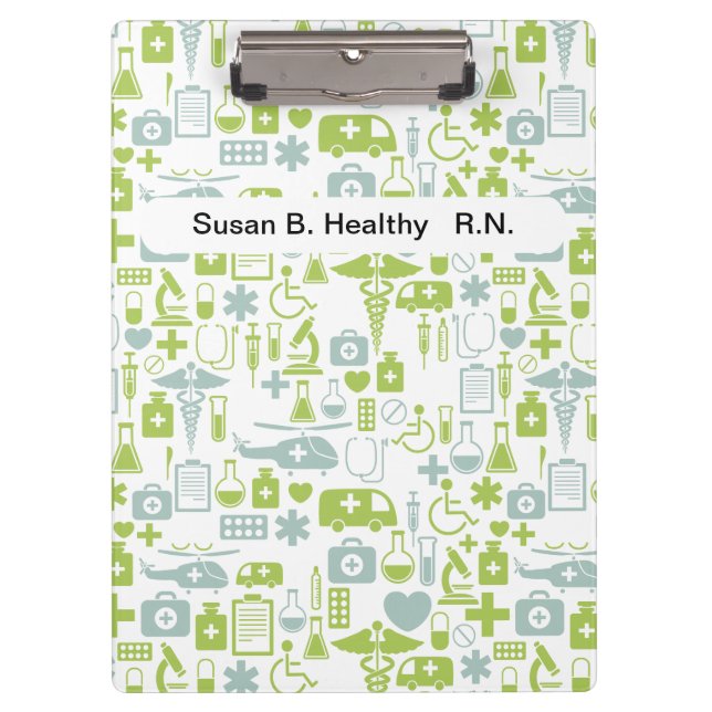 Nurse Personalised Medical Clipboards (Front)