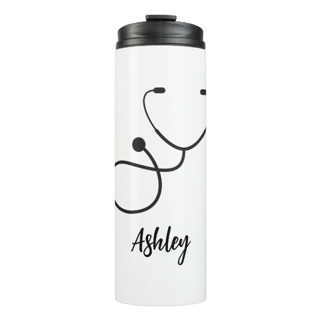 Nurse Personalised Tumbler, Tumbler with nice hear (Front)
