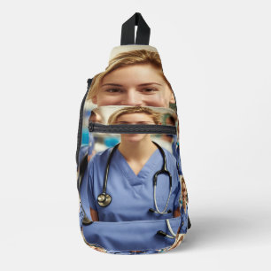 Nurse Photo Customise Personalise Sling Bag