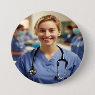 Nurse Photo Customize Personalize 7.5 Cm Round Badge