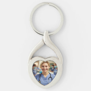 Nurse Photo Customize Personalize Key Ring