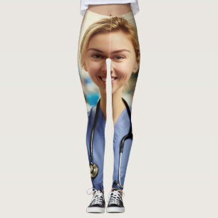 Nurse Photo Customize Personalize Leggings