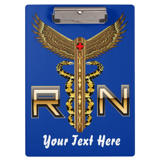 Nurse Pick a Side View About Design Below Clipboard (Front)