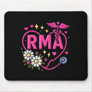 Nurse Pink Breast Cancer RMA Registered Medical Mouse Pad