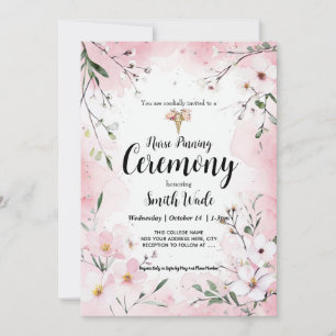 Nurse Pinning Ceremony Invitation Floral Nursing G