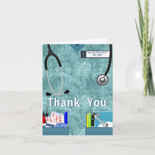 Nurse Pockets Thank You - Blue Card