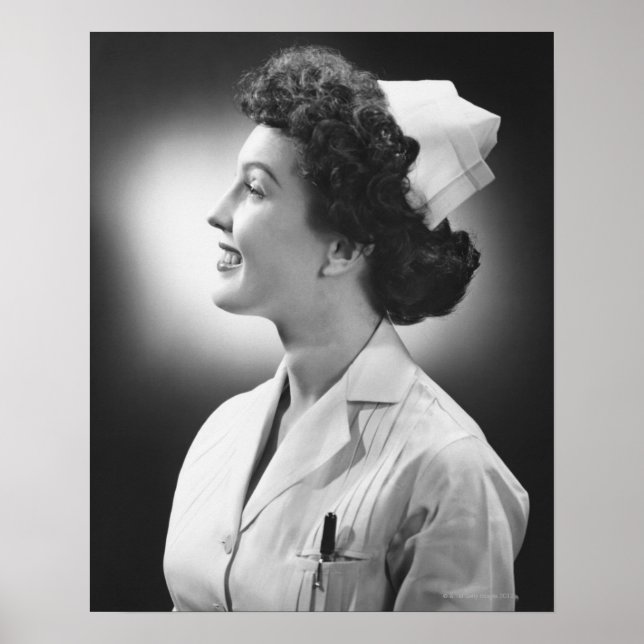 Nurse Posing Poster (Front)