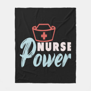 Nurse Power Fleece Blanket