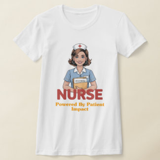 Nurse Powered by Coffee T-shirt