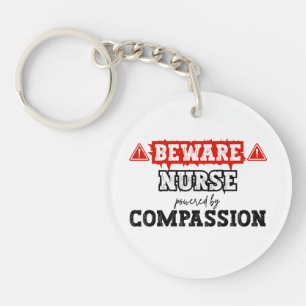 Nurse Powered By Compassion   Nurse & Healthcare Key Ring