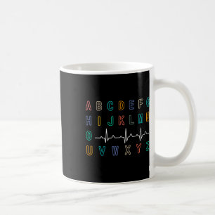 Nurse Pqrst Test Abc's Ekg Strip Alphabet Funny Nu Coffee Mug