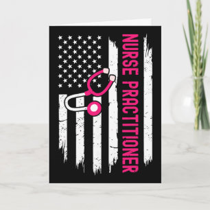 Nurse Practitioner American Flag 4th Of July Np Nu Card
