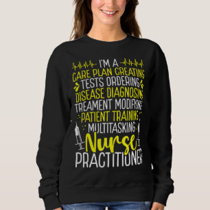 Nurse Practitioner Badge Reel Nurse Practitioner E Sweatshirt
