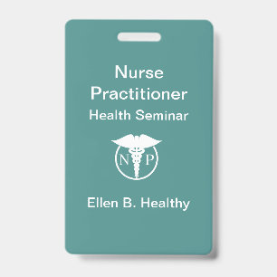 Nurse Practitioner Badges ID Badge