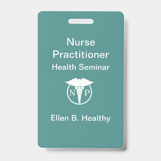 Nurse Practitioner Badges ID Badge (Front)