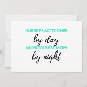 Nurse Practitioner By Day World's Best Mum 2 Holiday Card
