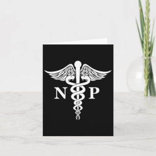 Nurse Practitioner Caduceus Medical Symbol Pocket  Card