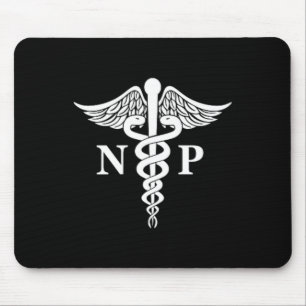 Nurse Practitioner Caduceus Medical Symbol Pocket  Mouse Pad