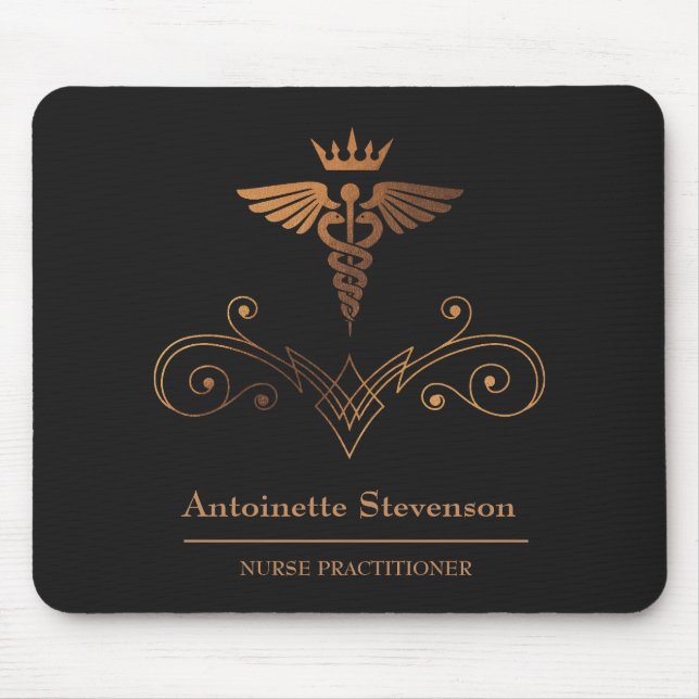 Nurse Practitioner Caduceus Mouse Pad (Front)