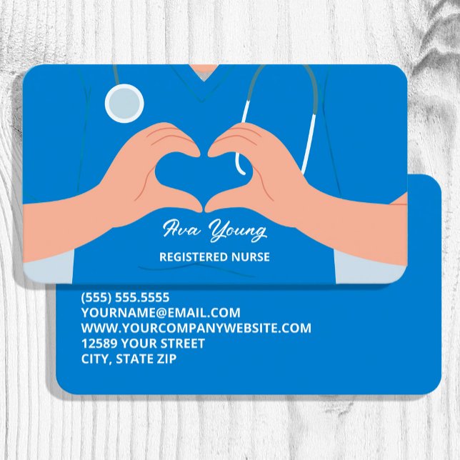 Nurse Practitioner Caregiver Business Card (Nurse Practitioner Caregivers)