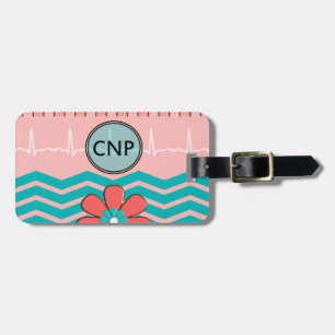 Nurse Practitioner Chevron Design Luggage Tag