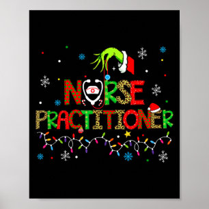 Nurse Practitioner Christmas Shirt For Women Poster
