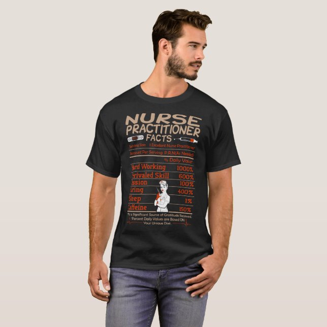 Nurse Practitioner Facts Tshirt (Front Full)