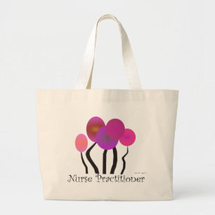 Nurse Practitioner Gifts Artsy Trees Design Large Tote Bag
