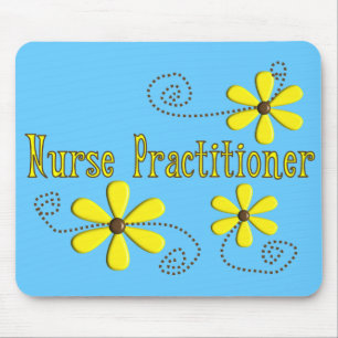 Nurse Practitioner Gifts Daisies Design Mouse Pad