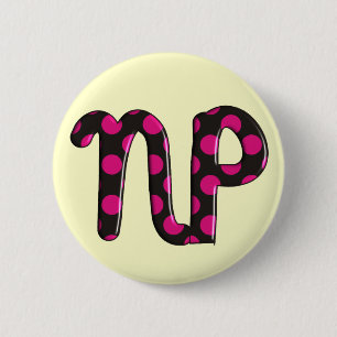 Nurse Practitioner Gifts "NP" 6 Cm Round Badge