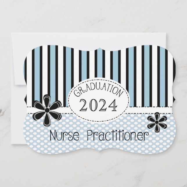 Nurse Practitioner Graduation Invitations 2024 (Front)