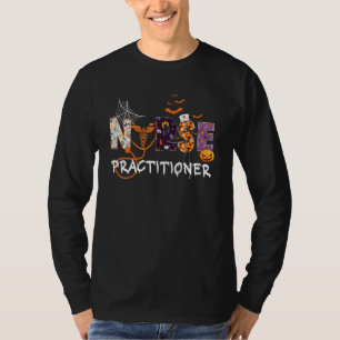 Nurse Practitioner Halloween Spooky Stethoscope Pu T-Shirt