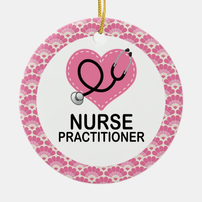 Nurse Practitioner Job Gift Ornament (Front)