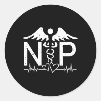 Nurse Practitioner Medical Nurse Nursing Classic Round Sticker