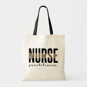 Nurse Practitioner NP cheetah Graduation Tote Bag