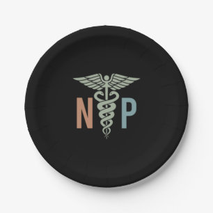 Nurse Practitioner NP Nursing School Grad   Paper Plate