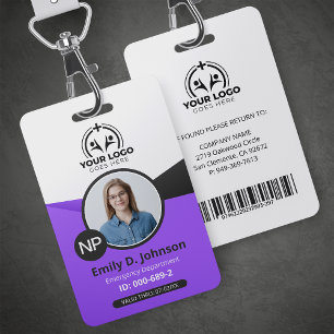 Nurse Practitioner NP Photo & Barcode Medical ID Badge