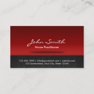 Nurse Practitioner Professional Business Card