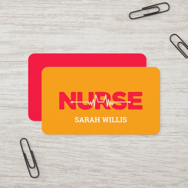 Nurse practitioner rn business card (Front/Back In Situ)